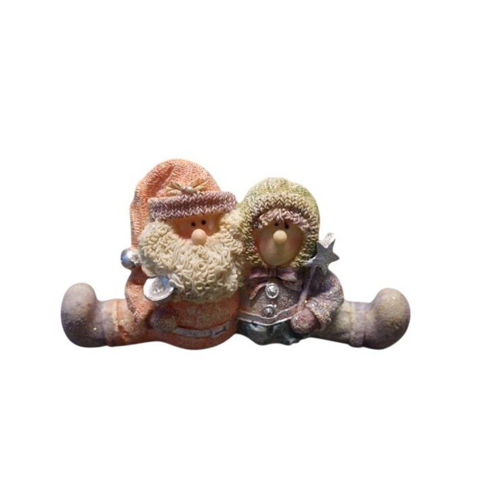 Jubilee giftware vintage holiday ceramic‎ Siamese Mr.Santa & Mrs.Santa Vintage